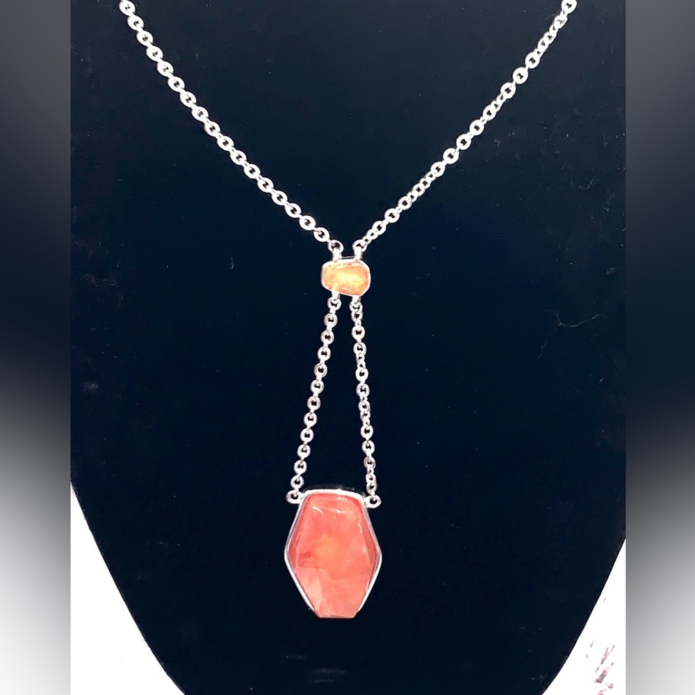 Givenchy 36” Faux Amber Necklace
